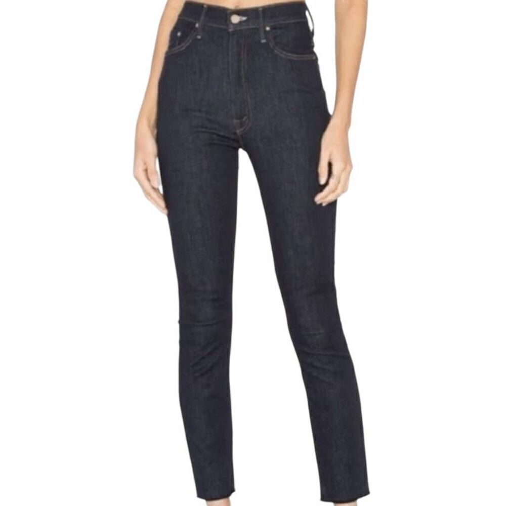 Mother The Swooner Crop Fray Skinny Jeans in Too Good To Be True Size 27